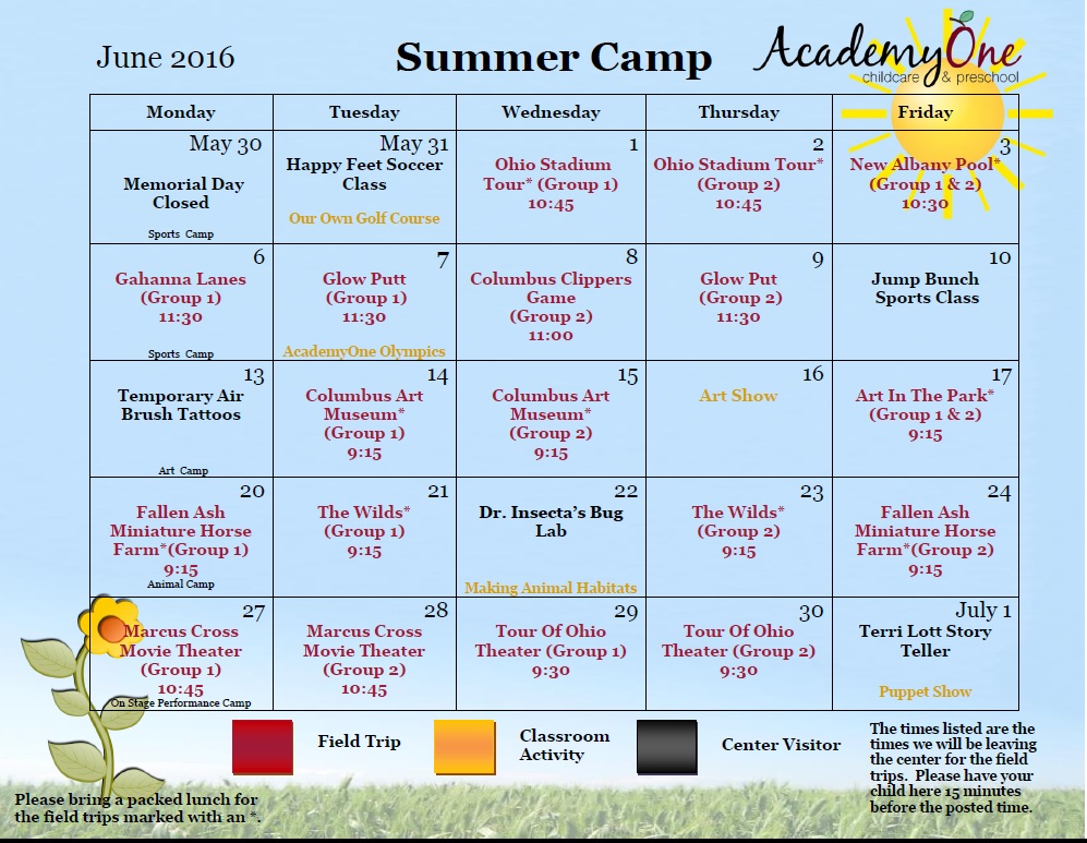 Summer Camp | AcademyOne Childcare & Preschool